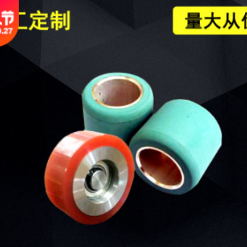 聚氨酯包轴承轮 聚氨酯包铁胶轮 聚氨酯包尼龙件轴用密封加工定做