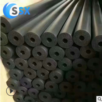 防火橡塑板 柔性泡沫复合贴面橡塑管 难燃b级闭孔橡塑发泡管壳