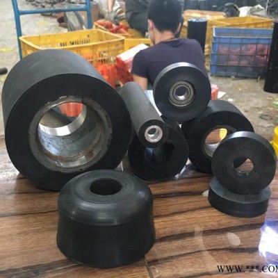 直销 耐磨抛光机胶轮 铁芯铝芯轴承包胶加工 砂带机橡胶轮