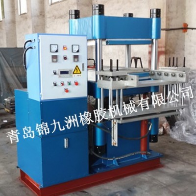 160T   PLC全自动推拉顶出橡胶平板硫化机，全自动橡胶平板硫化机