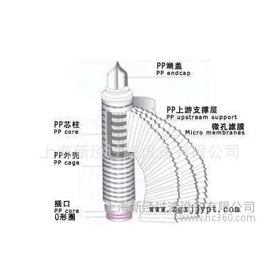 PTFE折叠滤芯，进口聚四氟乙烯折叠滤芯，高温气体除菌