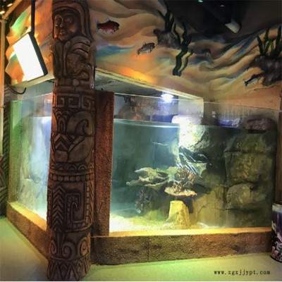 亚克力海洋馆水族馆鱼池鱼缸 PMMA水族箱鱼缸生态鱼池