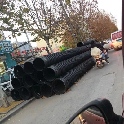聚乙烯HDPE双壁波纹管厂家 排污HDPE排水管 科扬HDPE双壁波纹管 雄县厂家现货批发
