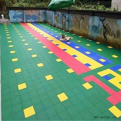 白城 幼儿园拼装地板 PP悬浮式拼装地板 源头厂家