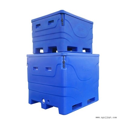 大型化工原料运输箱 SB1-B1000 化工原料弱酸弱碱保温运输周转箱 滚塑厂家SCC