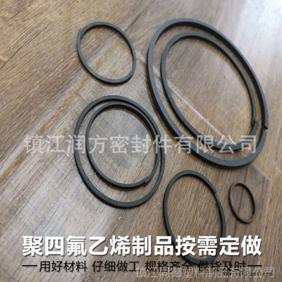 汽车打气泵用加铜粉聚四氟乙烯密封圈PTFE增强型耐磨环