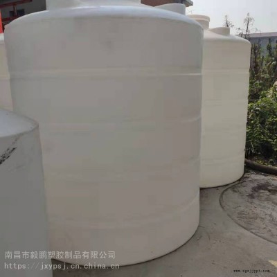 室外防晒耐酸碱防腐蚀工业消防滚塑容器5吨聚乙烯南昌毅鹏圆形水箱水塔PE水桶