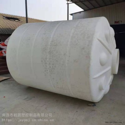 消防储液罐耐摔耐酸碱滚塑容器防晒户外PE食品级10立方平底水塔水柜水箱江西毅鹏
