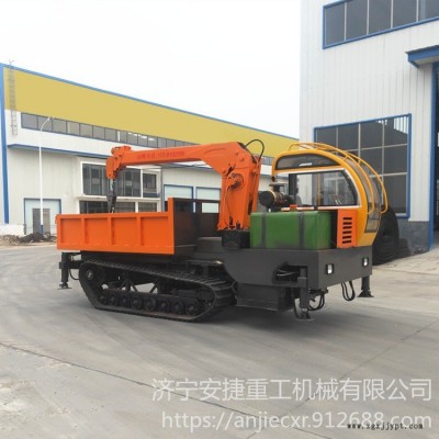 吊运一体履带随车吊 3吨自卸履带随车吊 小型橡胶履带运输吊车