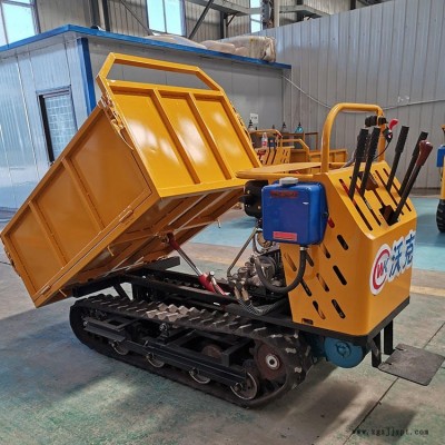 沃克生产 农用小型履带运输车 小型履带运输车 履带自卸运输车 橡胶履带自卸车 材质可靠