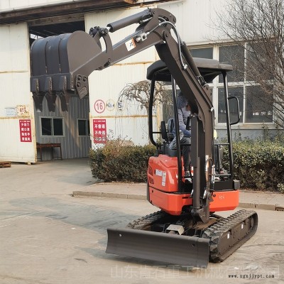 小型国产17小挖机 橡胶履带农用小型挖掘机 施工方便的17挖勾机