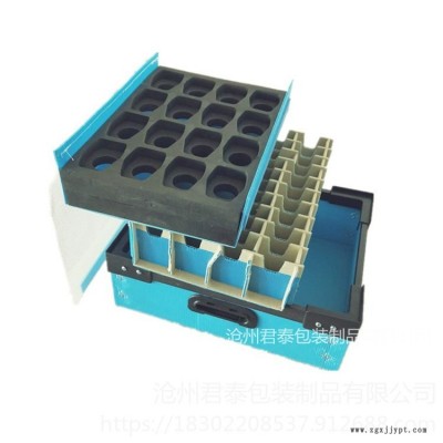 君泰包装批发 覆绒刀卡骨架箱 覆EVA骨架箱 中空板骨架周转箱 汽车配件框架箱 五金配件框架箱 来图来样加工定制
