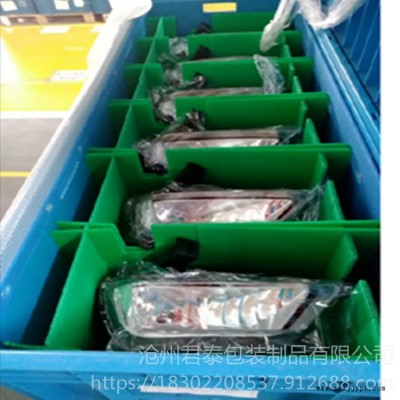 河北君泰加工定制 汽车配件周转箱 中空板骨架箱 五金配件周转箱 中空板刀卡格挡 连体刀卡覆绒覆EVA刀卡 源头工厂直供