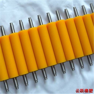 聚氨酯注塑加工-厂家直销-铁芯挂胶轮-聚氨酯胶辊-包胶轮翻新处理