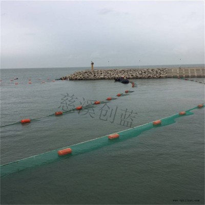 创蓝滚塑加工 海上塑料围油筒 养殖区警示浮体