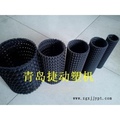 青岛捷动硬式透水管生产线设备透水管曲纹集水管设备