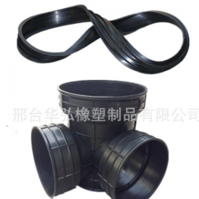 厂家供应HDPE排水管密封胶圈 PVC胶圈中空壁缠绕管胶圈 市政建设