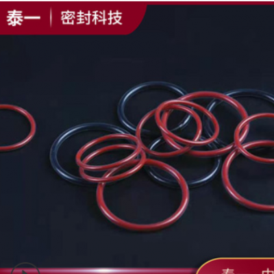 四氟包覆O型圈耐化学溶剂包覆圈FEP+红色硅胶氟橡胶黑色硅胶