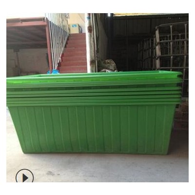 物流周转箱 塑料牛筋方形箱 纺织印染厂推布车方桶