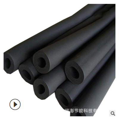 厂家供应橡塑管空调管道橡塑管建筑材料橡塑管海绵发泡管壳