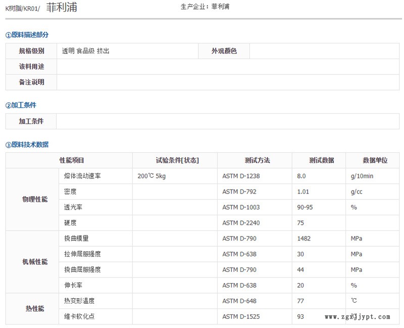 K树脂  KR01 菲利浦