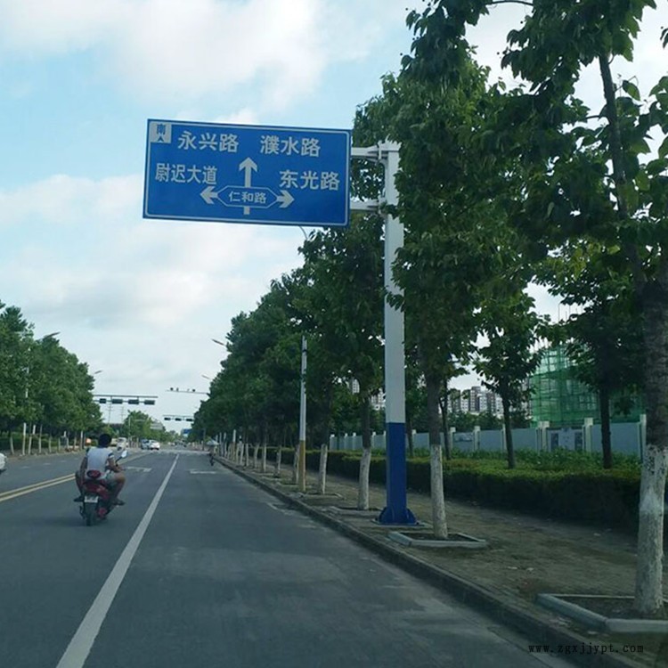 祥路专业供应 驾校标志杆 指示牌 多柱式标志杆