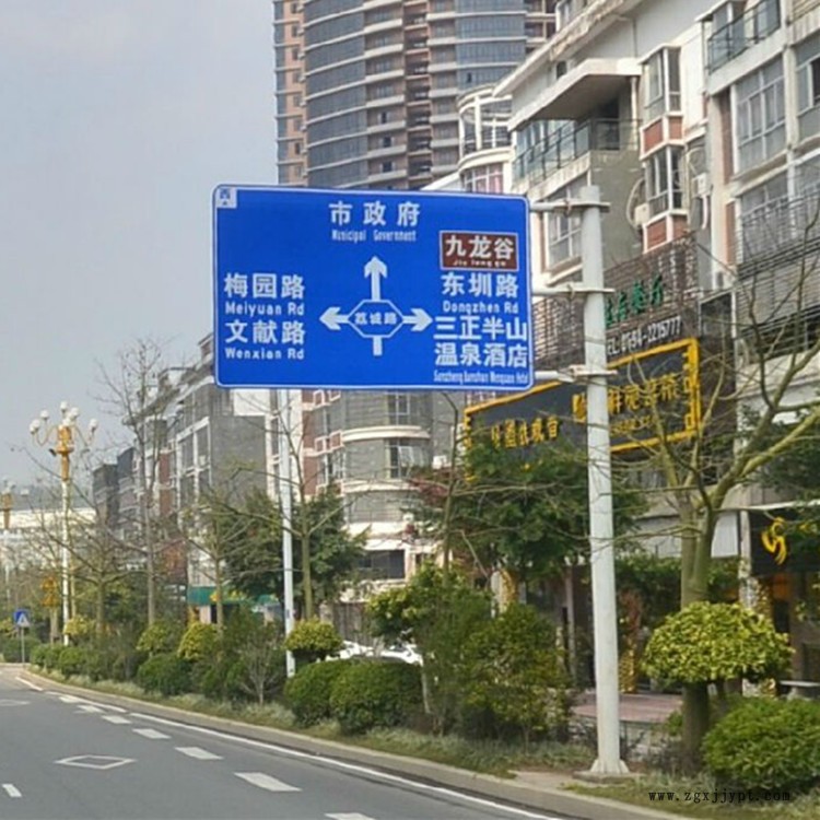 祥路专业供应 驾校标志杆 指示牌 多柱式标志杆