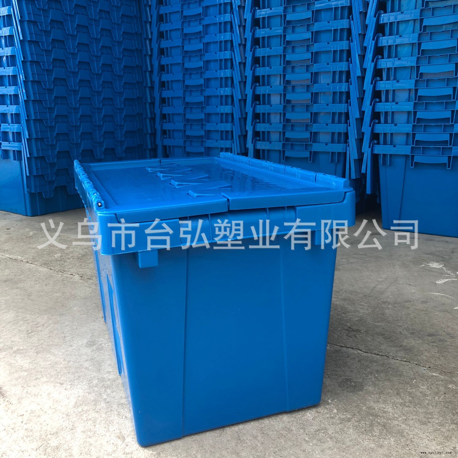 斜插箱  塑料箱 供应 上海 北京 深圳 广州 宁波 带盖塑料箱示例图4