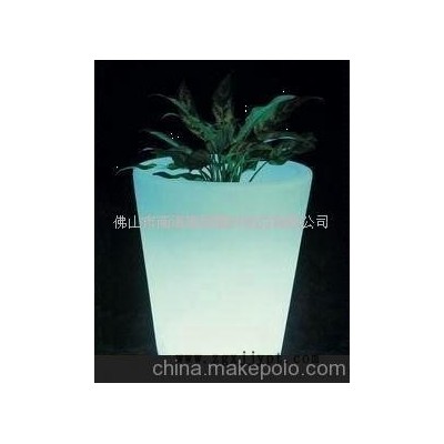 LED发光花盆，滚塑PE花盆，滚塑加工