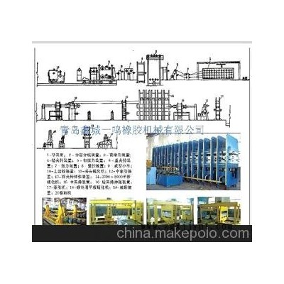 钢丝绳输送带生产线，输送带平板硫化机，平板硫化机厂家（鑫城)