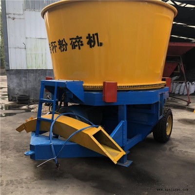 圆桶草捆破碎机 喂牛喂养秸秆粉碎机 旋切式草捆破碎机 ZY-FS振远