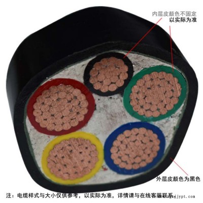 供应金环宇电缆，低压PVC绝缘+护套型，VV 4*120+1*70，电缆线 VV 聚氯乙烯护套系列电缆