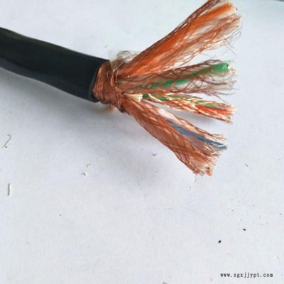 DJYVP3(R)-22 聚乙烯绝缘对绞组铜线编织总屏蔽聚氯乙烯护套计算机电缆