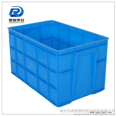 北京鼎瑞大号整理箱塑料 /周转箱批发/蓝色加厚加盖子塑料周转箱储物箱