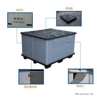 广优循环围板箱 围板箱生产商 中空板包装箱价格 中空板周转箱厂家
