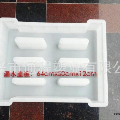 公路沟盖板塑料模具 6孔下水盖板塑料模具64x50x12