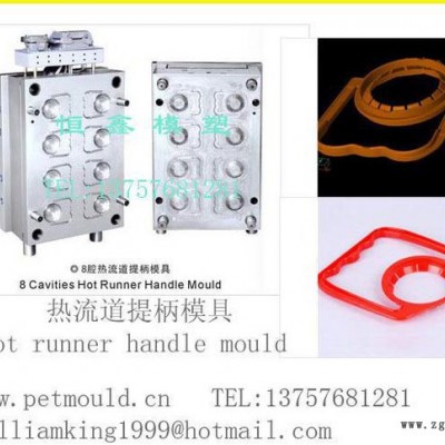 金龙鱼提手模具  (塑料模具)   handle mold with oil bottle