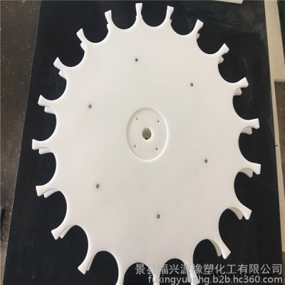 河北福兴源橡塑**生产灌装机设备配件 尼龙拨瓶轮 弧形导板 进出瓶星轮 传送螺杆 进瓶螺旋 星轮护板组件 中心导板