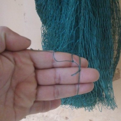 渔网 撒网 480目六安 绿胶丝编织4米长紧3指眼手工旋网