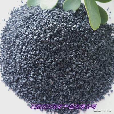 金刚砂厂家供应喷砂除锈用黑刚玉耐磨地坪用金刚砂亮黑砂