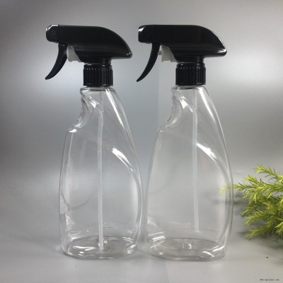 广州晨诺500ml透明PET喷瓶 清洁剂喷雾瓶 消毒水玻璃水喷壶 汽车清洁防雾剂瓶 尖嘴瓶 化工瓶