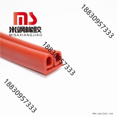 供应双E型硅胶密实耐高温密封条