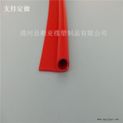 红色硅胶P型防水耐磨损防尘防火密封条