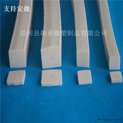 白色硅胶方形实心防尘耐磨损防火密封条