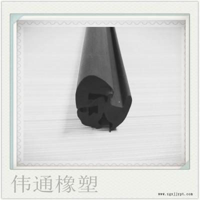 发泡自粘防撞机柜橡塑PVC密封条  异型汽车电柜密封条