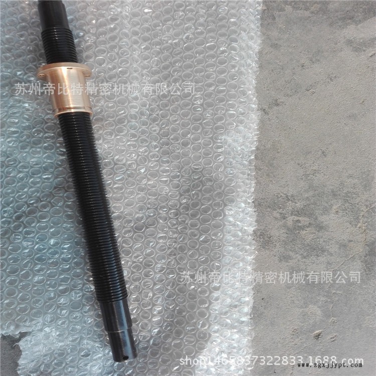 2米梯形丝杆TR22*5现货45钢材质发黑可定做POM材质和铜螺母铁螺母示例图5