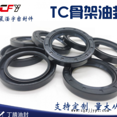 TC丁青油封 FKM骨架油封NBR橡胶密封圈 机油泵油封耐高温电机油封