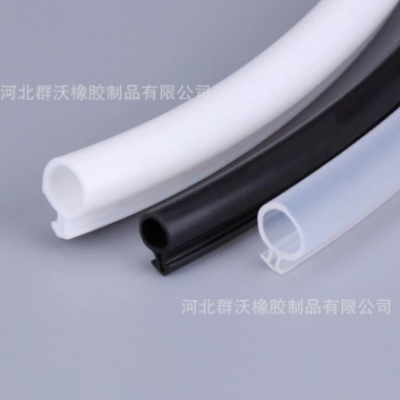 硅胶O型塑钢窗密封条卡槽式窗户密封条断桥铝平开窗密封条O型皮条