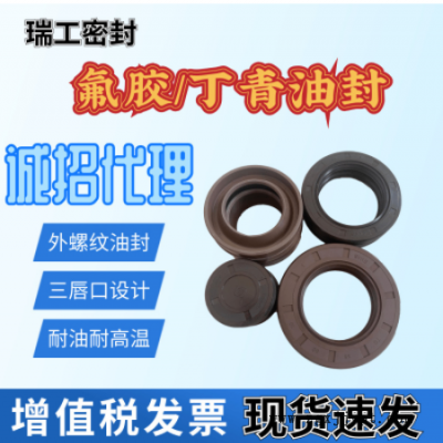 氟胶油封丁青油封K型油封EC端盖油封硅胶油封 螺纹油封TG4油封