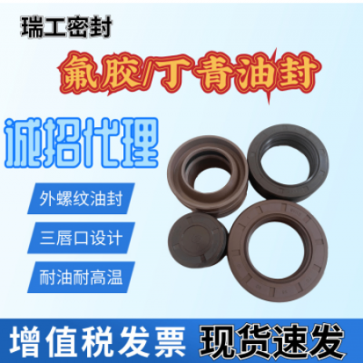 氟胶油封丁青油封K型油封EC端盖油封硅胶油封 螺纹油封TG4油封